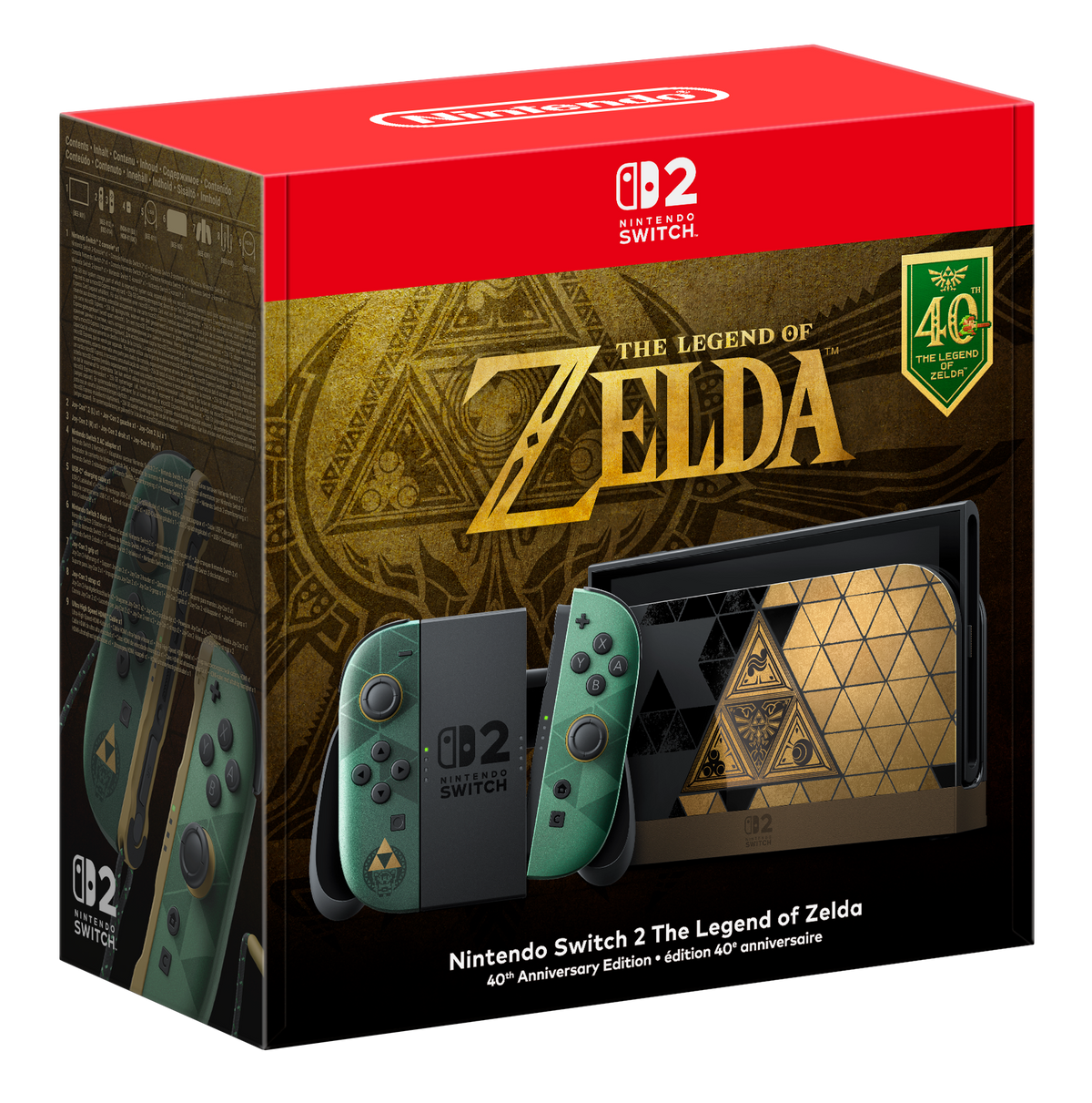 Nintendo Switch 2 - The Legend of Zelda 40th Anniversary Edition Console