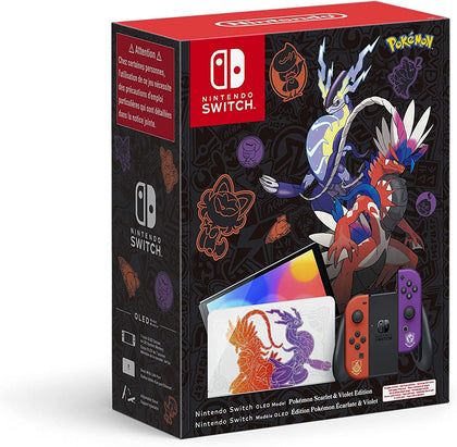 **Slight Box Damage** - Nintendo Switch – OLED Model Pokémon Scarlet and Violet Limited Edition - Console pack by Nintendo The Chelsea Gamer