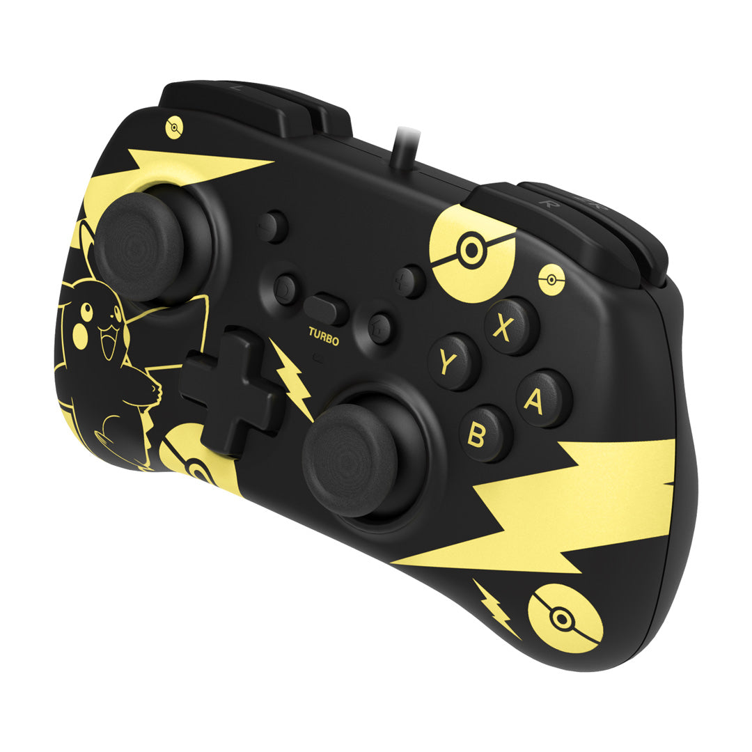 Hori - HORIPAD Mini (Pokémon: Pikachu Black & Gold) for Nintendo Switch - Console Accessories by HORI The Chelsea Gamer
