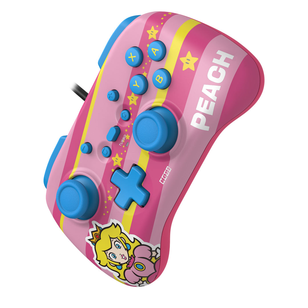 Hori - HORIPAD Mini (Super Mario Series - Peach) for Nintendo Switch - Console Accessories by HORI The Chelsea Gamer