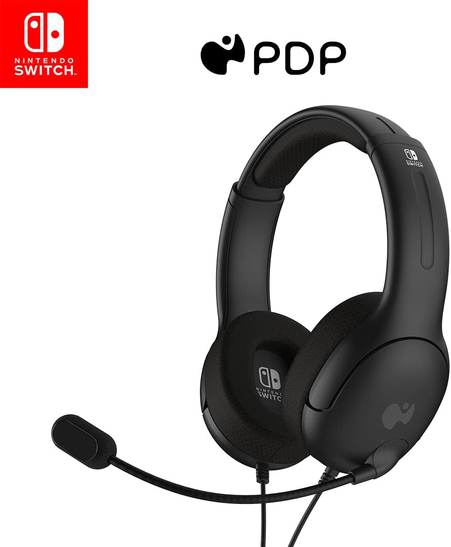 PDP - LVL40 Wired Stereo Headset for Nintendo Switch - Black - Console Accessories by PDP The Chelsea Gamer
