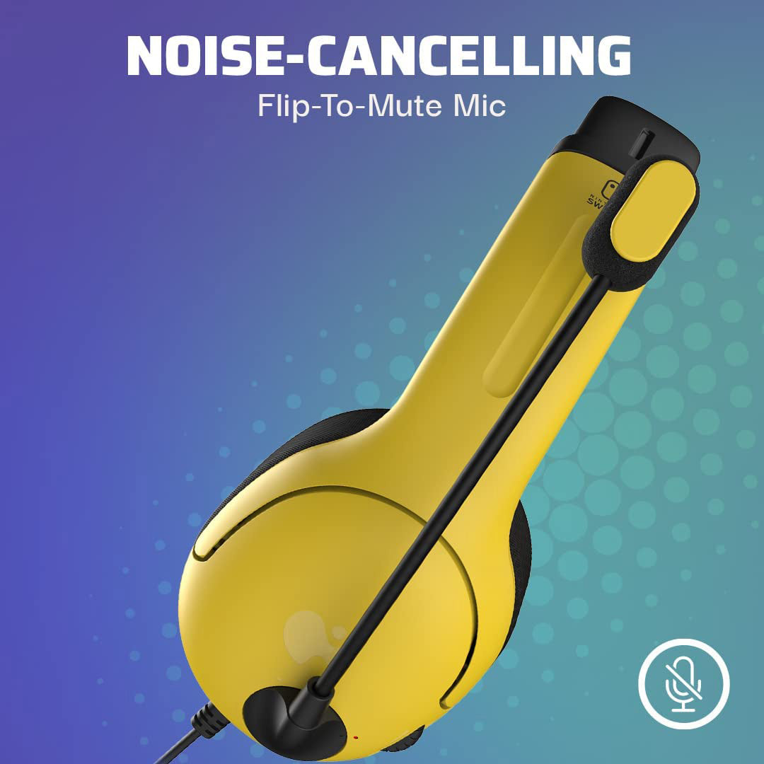 PDP - LVL40 Wired Stereo Headset for Nintendo Switch - Yellow/Blue - Console Accessories by PDP The Chelsea Gamer