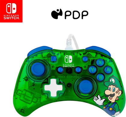 PDP - Rock Candy Wired Controller for Nintendo Switch - Luigi Lime - Console Accessories by PDP The Chelsea Gamer