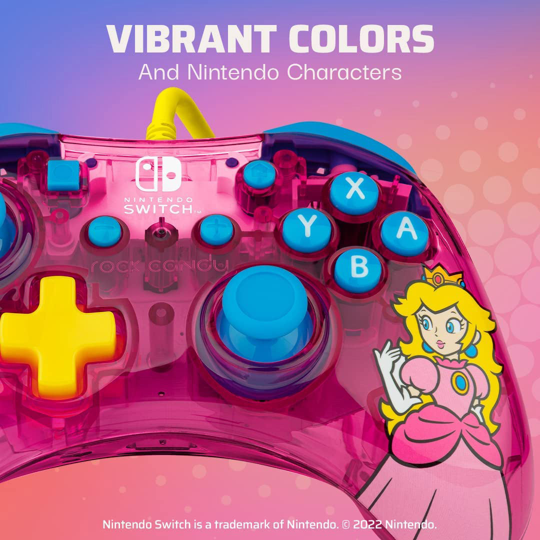 PDP - Rock Candy Wired Controller for Nintendo Switch - Peach - Console Accessories by PDP The Chelsea Gamer