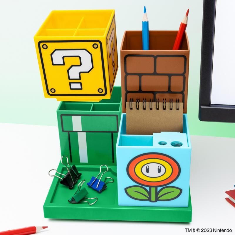 Super Mario Desktop Organiser - Paladone - Merchandise by Paladone The Chelsea Gamer