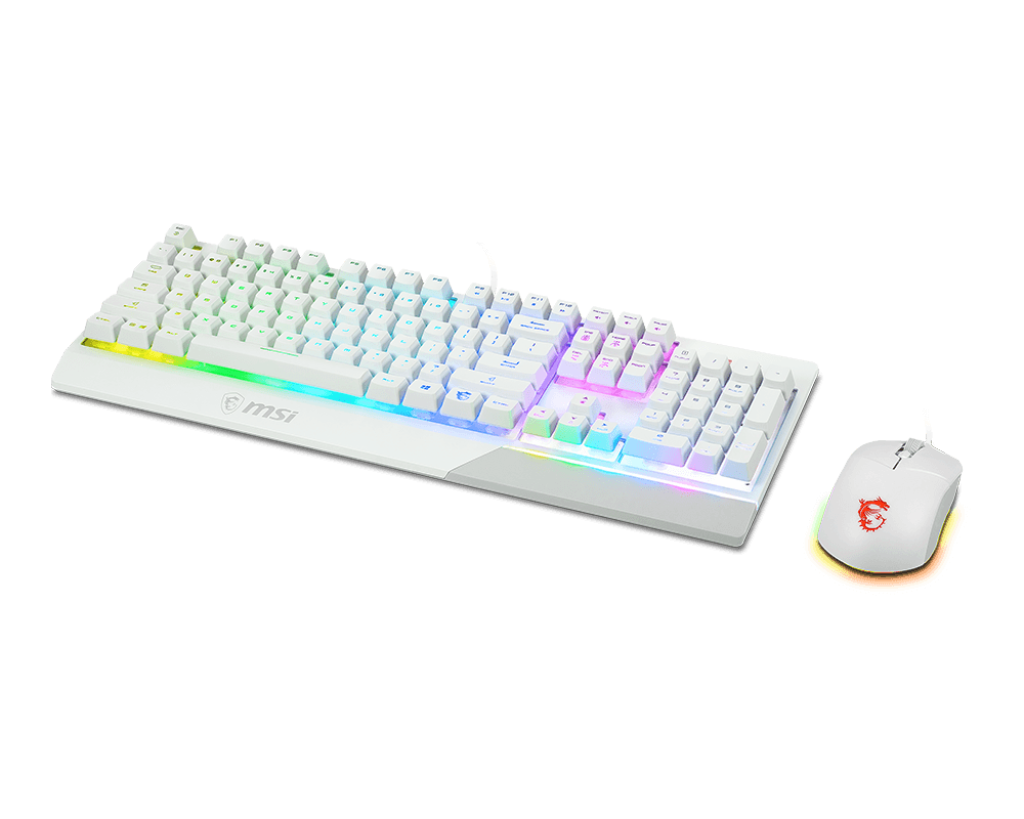MSI Vigor GK30 Combo White - Keyboard and Mouse Set - Keyboard by MSI The Chelsea Gamer