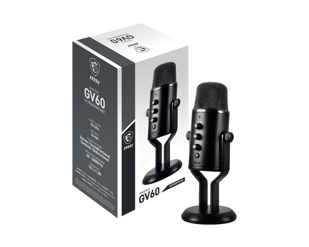 MSI Immerse GV60 Streaming Mic - Console Accessories by MSI The Chelsea Gamer
