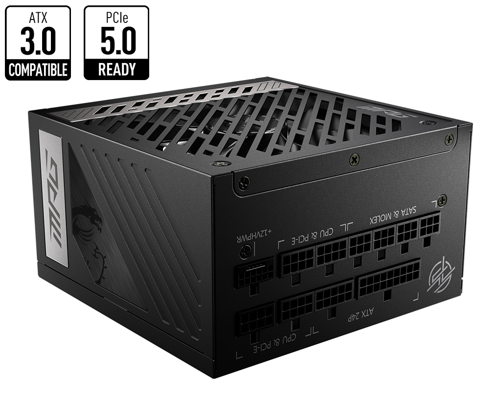 MSI MPG A850G PCIe5 - 850W Power Supply - Core Components by MSI The Chelsea Gamer