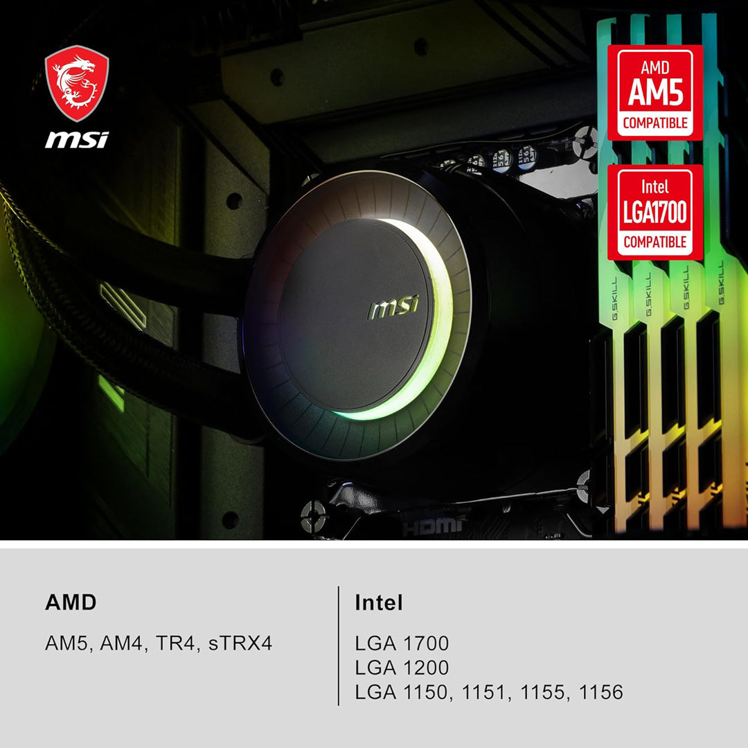 MSI MAG Coreliquid E360 - Liquid CPU Cooler - Core Components by MSI The Chelsea Gamer