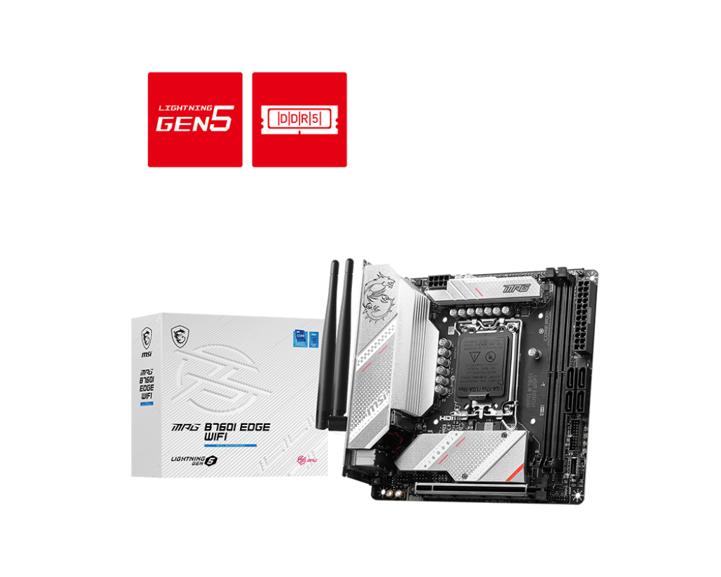 MSI MPG B760I Edge WIFI Motherboard - Intel Socket 1700 - Core Components by MSI The Chelsea Gamer