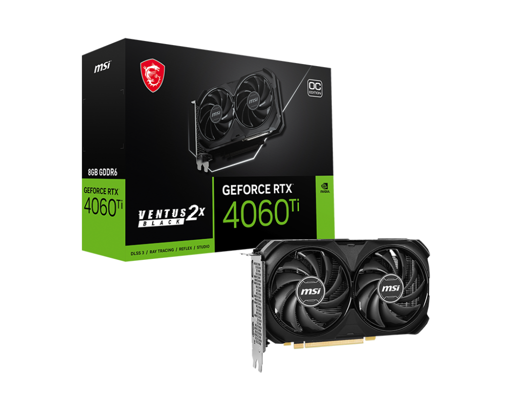 MSI GeForce RTX™ 4060 Ti VENTUS 2X BLACK 8G OC Graphics Card - Core Components by MSI The Chelsea Gamer