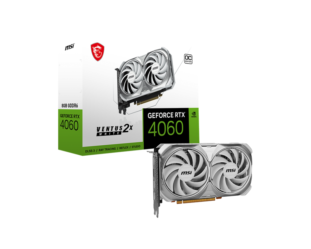 MSI GeForce RTX™ 4060 VENTUS 2X WHITE 8G OC Graphics Card - Core Components by MSI The Chelsea Gamer