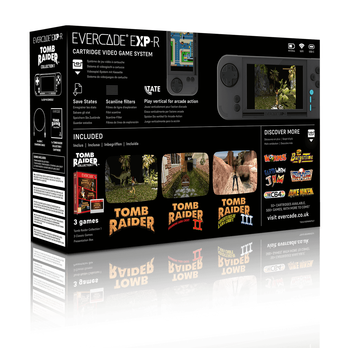 Evercade EXP-R - Including Tomb Raider - Console pack by Blaze The Chelsea Gamer