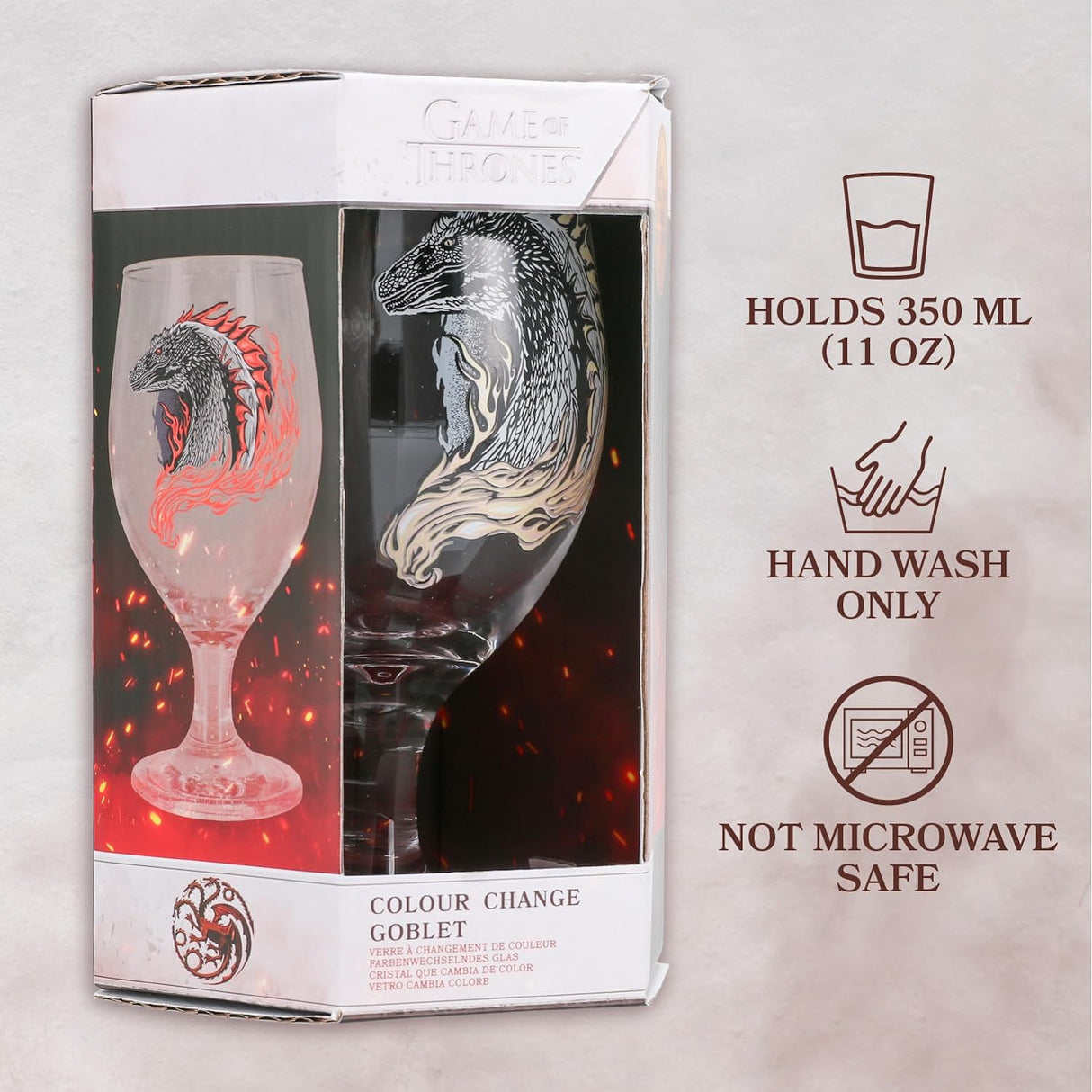 House Of The Dragon Colour Change Goblet - Paladone - Merchandise by Paladone The Chelsea Gamer