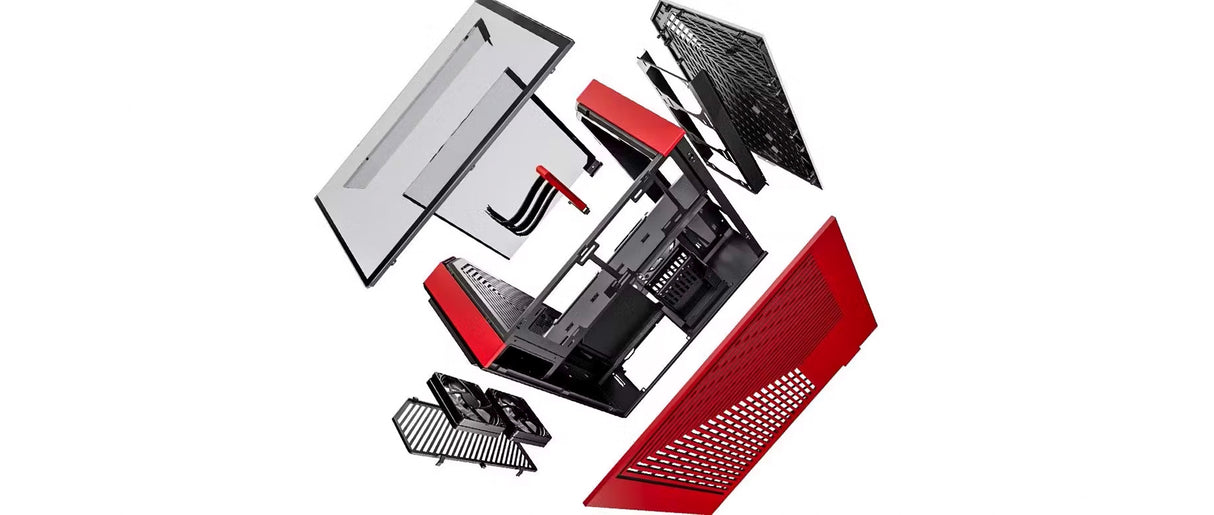 Hyte Y60 Mid Tower PC Case - Black Cherry - Core Components by Hyte The Chelsea Gamer