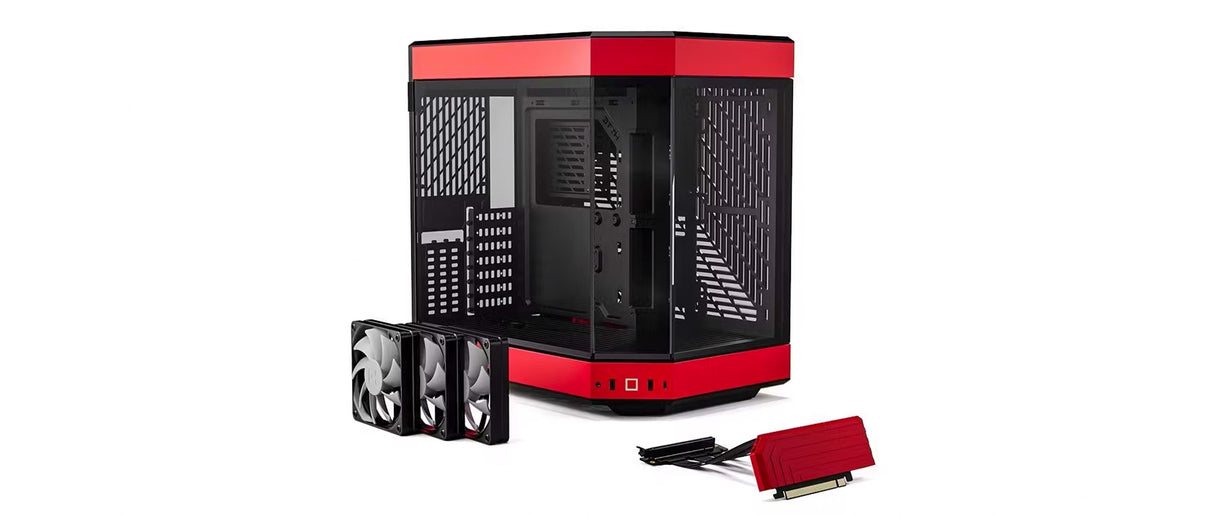 Hyte Y60 Mid Tower PC Case - Black Cherry - Core Components by Hyte The Chelsea Gamer