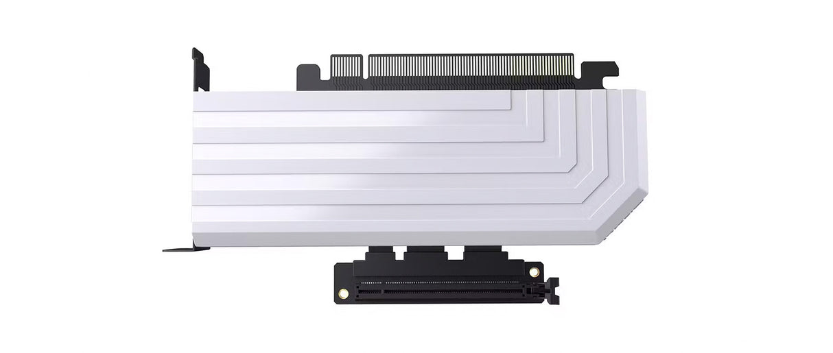 Hyte PCIE40 4.0 Luxury Riser Cable - White - Core Components by Hyte The Chelsea Gamer