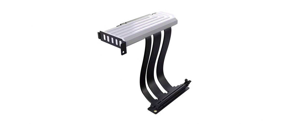 Hyte PCIE40 4.0 Luxury Riser Cable - White - Core Components by Hyte The Chelsea Gamer