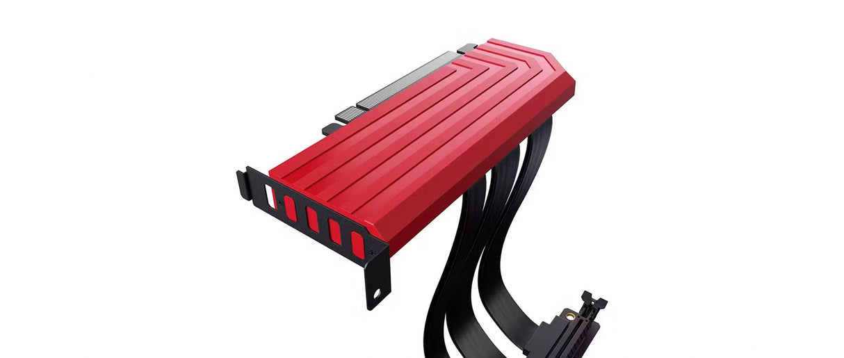 Hyte PCIE40 4.0 Luxury Riser Cable - Red - Core Components by Hyte The Chelsea Gamer