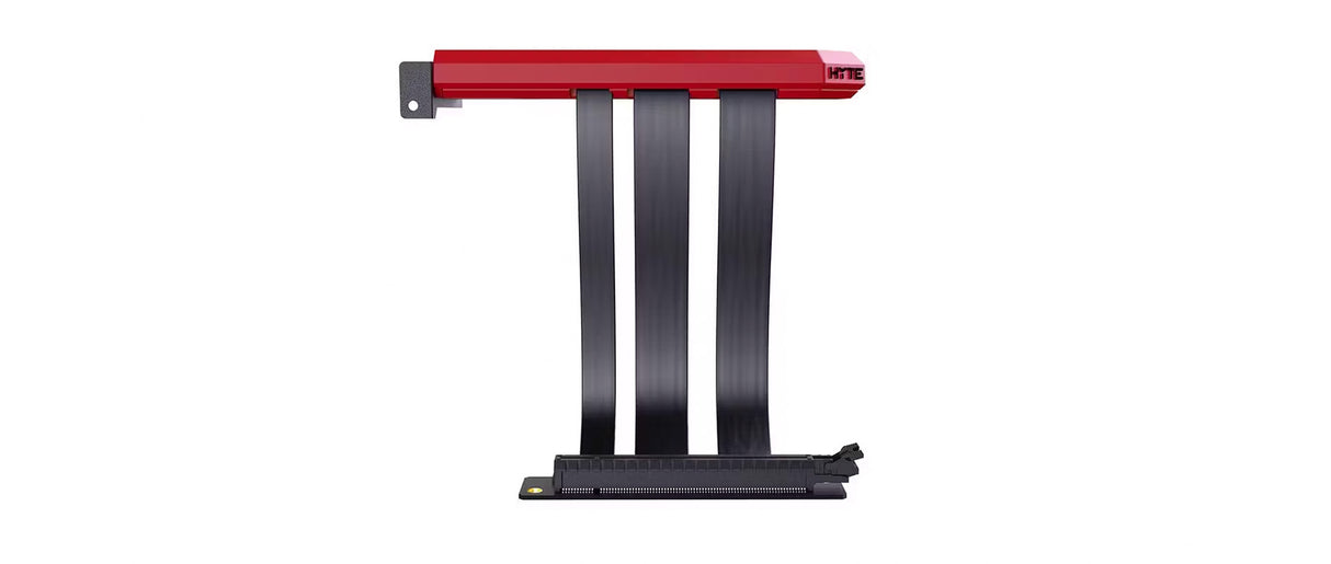 Hyte PCIE40 4.0 Luxury Riser Cable - Red - Core Components by Hyte The Chelsea Gamer