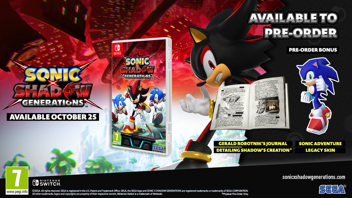 Sonic x Shadow Generations - Nintendo Switch - Video Games by SEGA UK The Chelsea Gamer