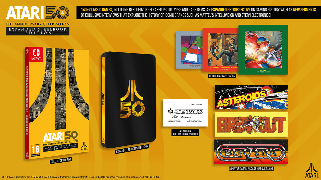 Atari 50: The Anniversary Celebration – Expanded Steelbook Edition - Nintendo Switch - Video Games by U&I The Chelsea Gamer