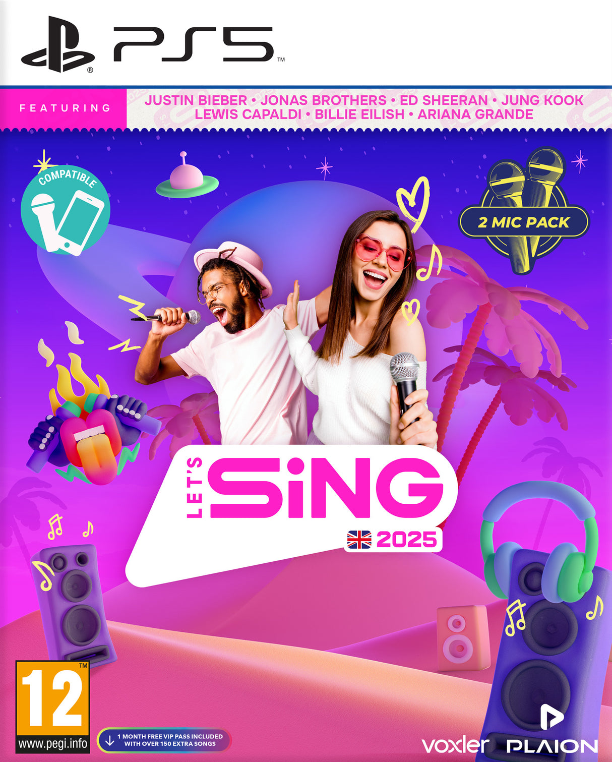 Let's Sing 2025 - UK Version (+ 2 Mics) PlayStation 5 - Video Games by Plaion The Chelsea Gamer
