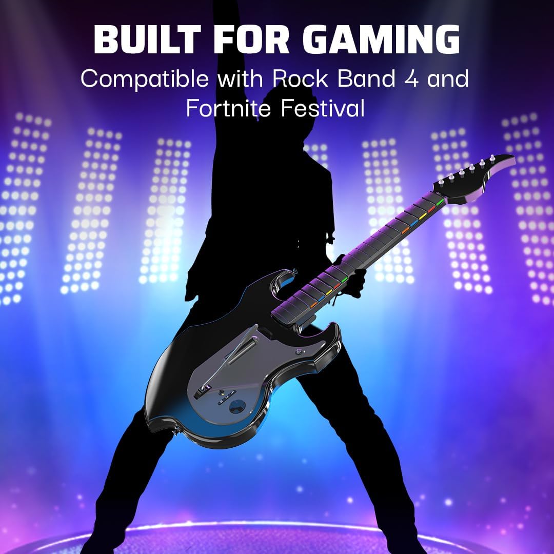PDP - Riffmaster Wireless Guitar Controller - PlayStation - Console Accessories by PDP The Chelsea Gamer