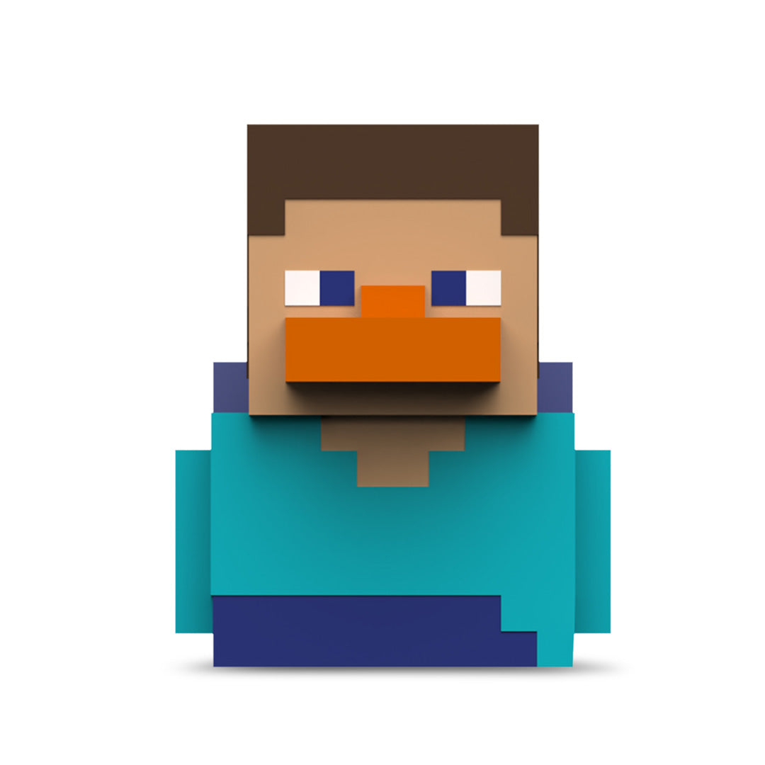 Numskull - Minecraft: Steve TUBBZ (First Edition) Collectible Duck - Merchandise by Numskull Designs The Chelsea Gamer