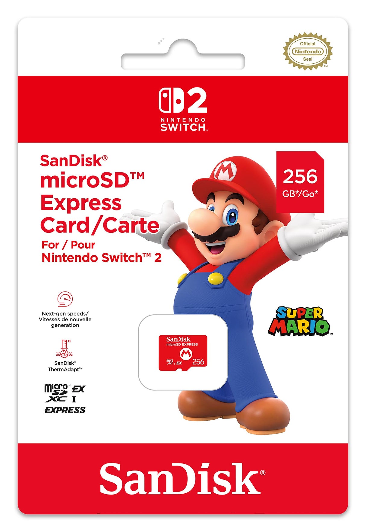 SanDisk microSD Express Card (256GB) for Nintendo Switch 2 - Console Accessories by Sandisk The Chelsea Gamer