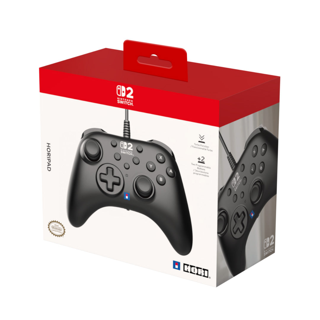 HORI HORIPAD (Black) for Nintendo Switch 2 - Console Accessories by HORI The Chelsea Gamer
