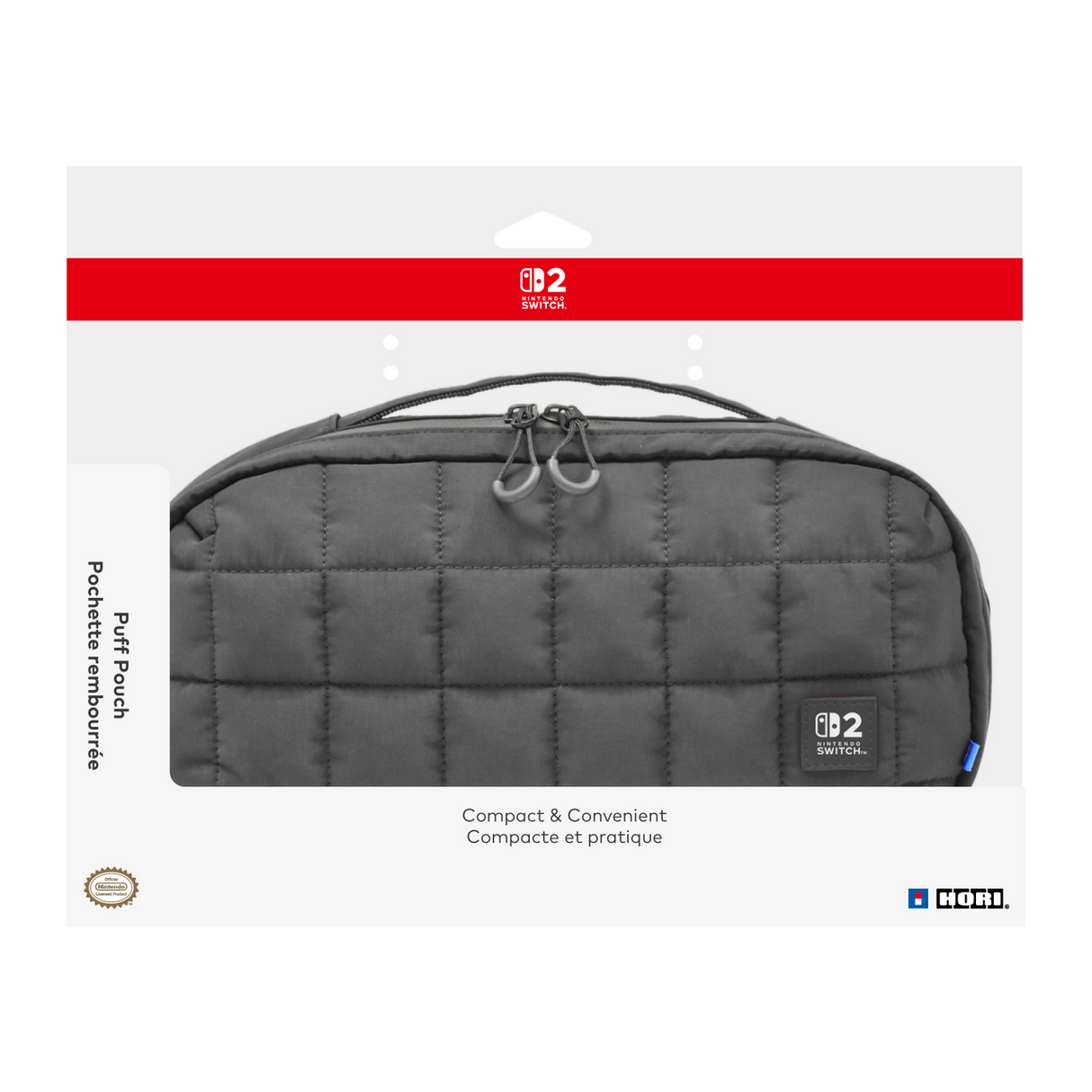 HORI Puff Pouch (Black) for Nintendo Switch 2 - Console Accessories by HORI The Chelsea Gamer
