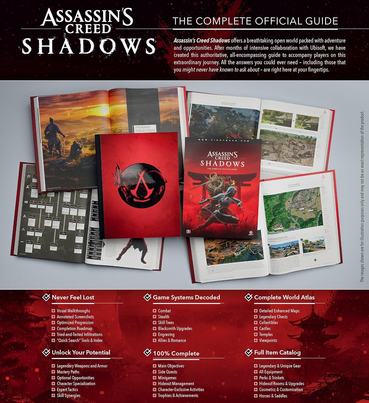 Assassin's Creed: Shadows - The Complete Official Guide - Collector's Edition - Book by PiggyBack The Chelsea Gamer