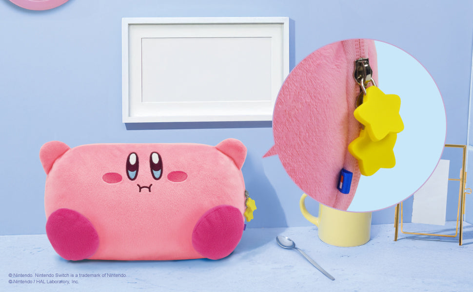 Cute enough to display and handy enough to use. This plush-style pouch brings charm and function together. With Warp Star shaped zipper charms for an aesthetic touch