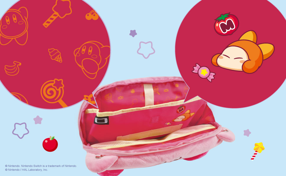 Designs of sweet treats line the pouch with an adorable Waddle Dee artwork on the separator