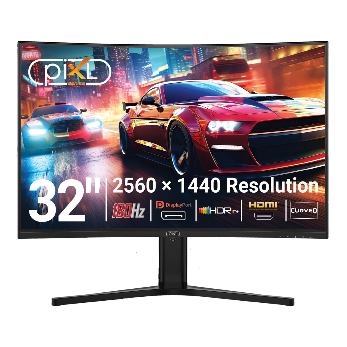 piXL X-Series GS32QIDPHA 32 Inch QHD IPS, Curved (1500R) Gaming Monitor
