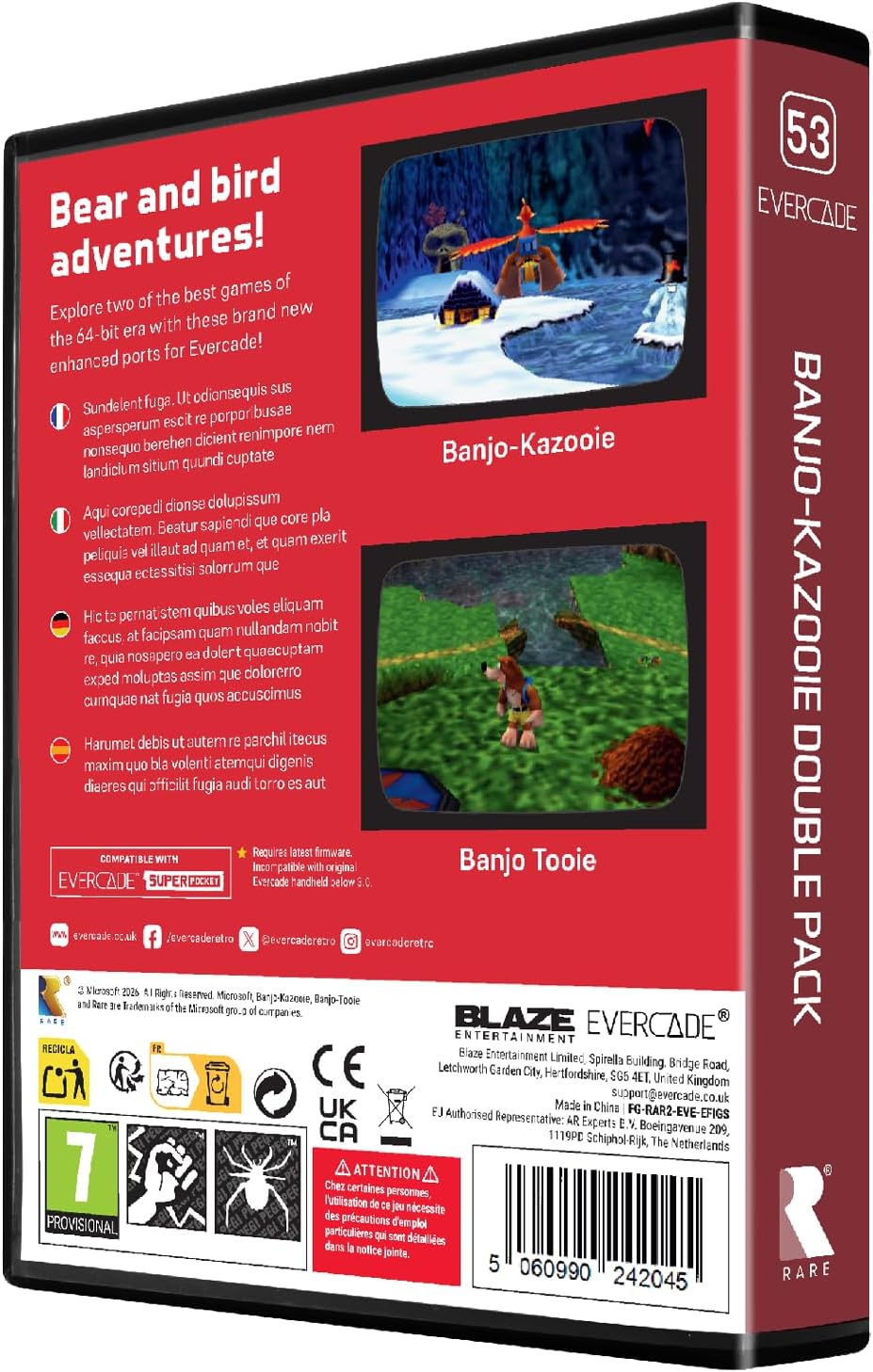 Banjo-Kazooie Double Pack - Evercade