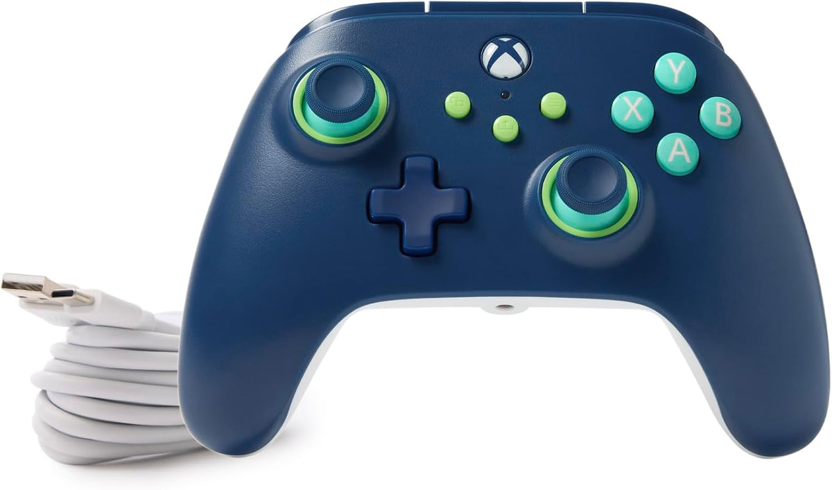 PowerA - Wired Controller for Xbox Series X|S - Mariner Blue