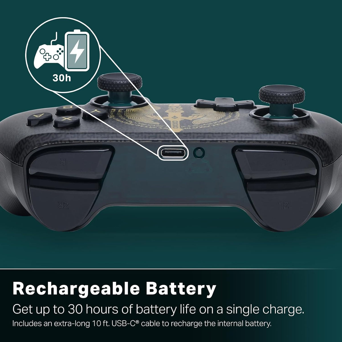 PowerA - Advantage Wireless Controller for Nintendo Switch 2 - Decayed Master Sword