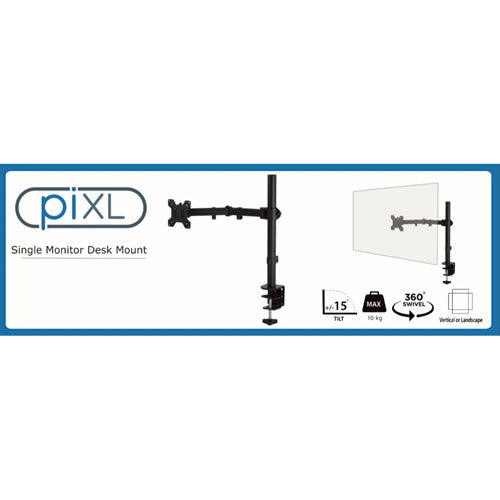 piXL Single Monitor Arm Desk Mount - Furniture by piXL The Chelsea Gamer