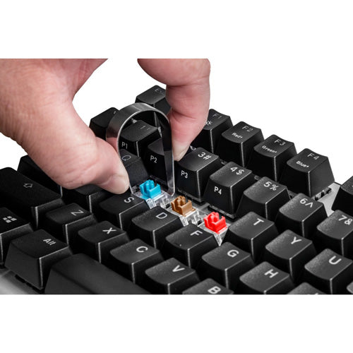 Cooler Master CK351 Optical Keyboard in Silver with LK DarGo Red Switches - Keyboard by Cooler Master The Chelsea Gamer