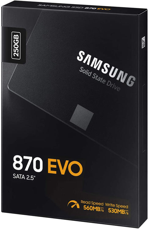 Samsung 870 EVO 250GB 2.5" SATA III SSD - Core Components by Samsung The Chelsea Gamer