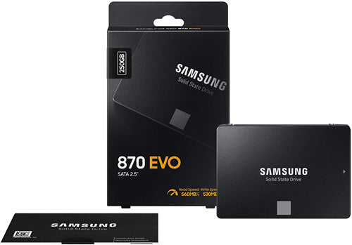 Samsung 870 EVO 250GB 2.5" SATA III SSD - Core Components by Samsung The Chelsea Gamer