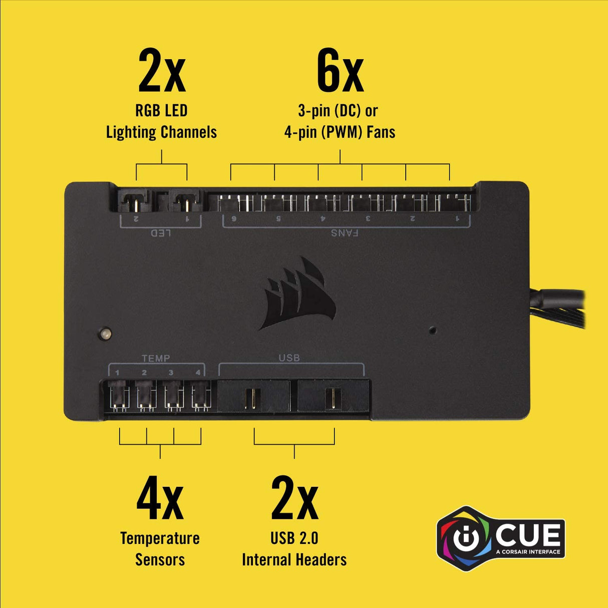 iCUE Commander PRO Smart RGB Lighting and Fan Speed Controller - Core Components by Corsair The Chelsea Gamer