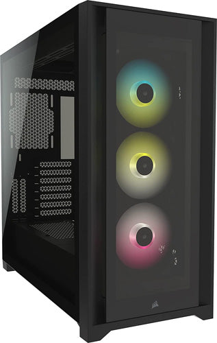 Corsair iCUE 5000X RGB Midi Tower PC Case - Black - Core Components by Corsair The Chelsea Gamer