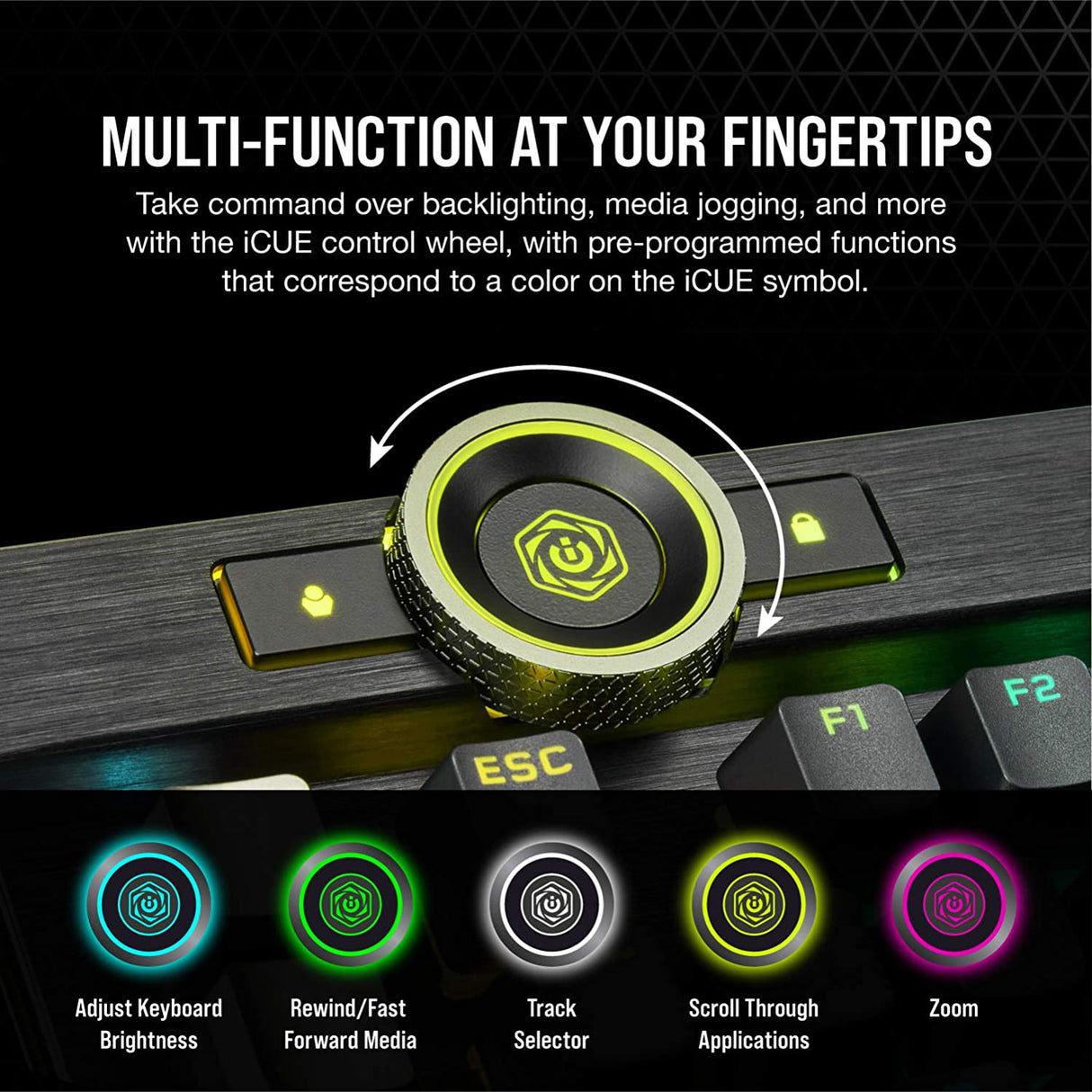 Corsair - K100 RGB Optical - Mechanical Gaming Keyboard - Black - Keyboard by Corsair The Chelsea Gamer