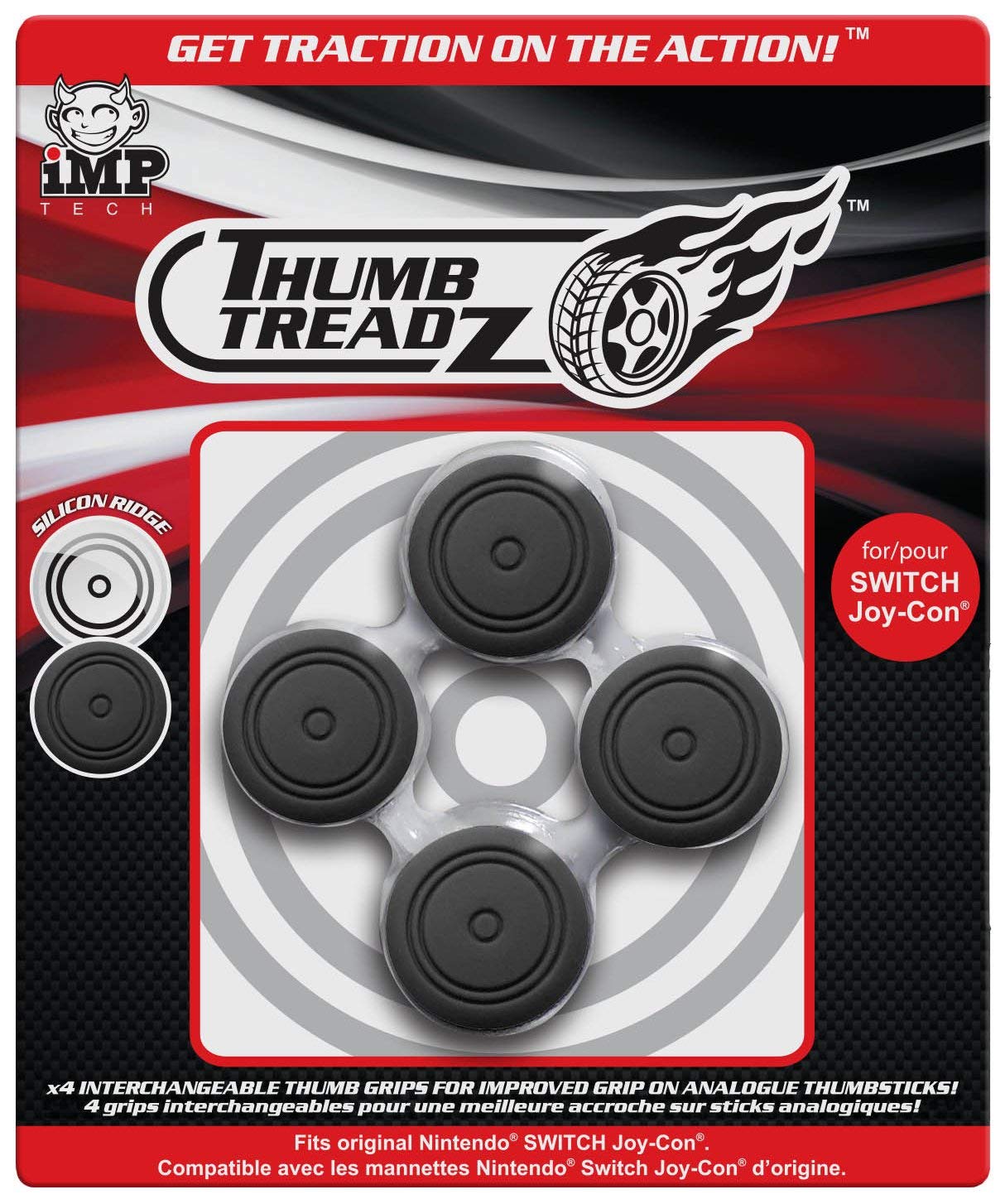 Trigger Treadz Switch Thumb Treadz - Black - Console Accessories by IMP Tech The Chelsea Gamer