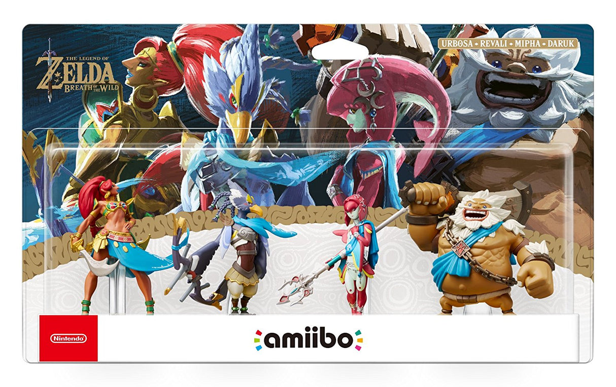 Amiibo - Zelda Breath of the Wild -The 4 Champions Set - Video Games by Nintendo The Chelsea Gamer