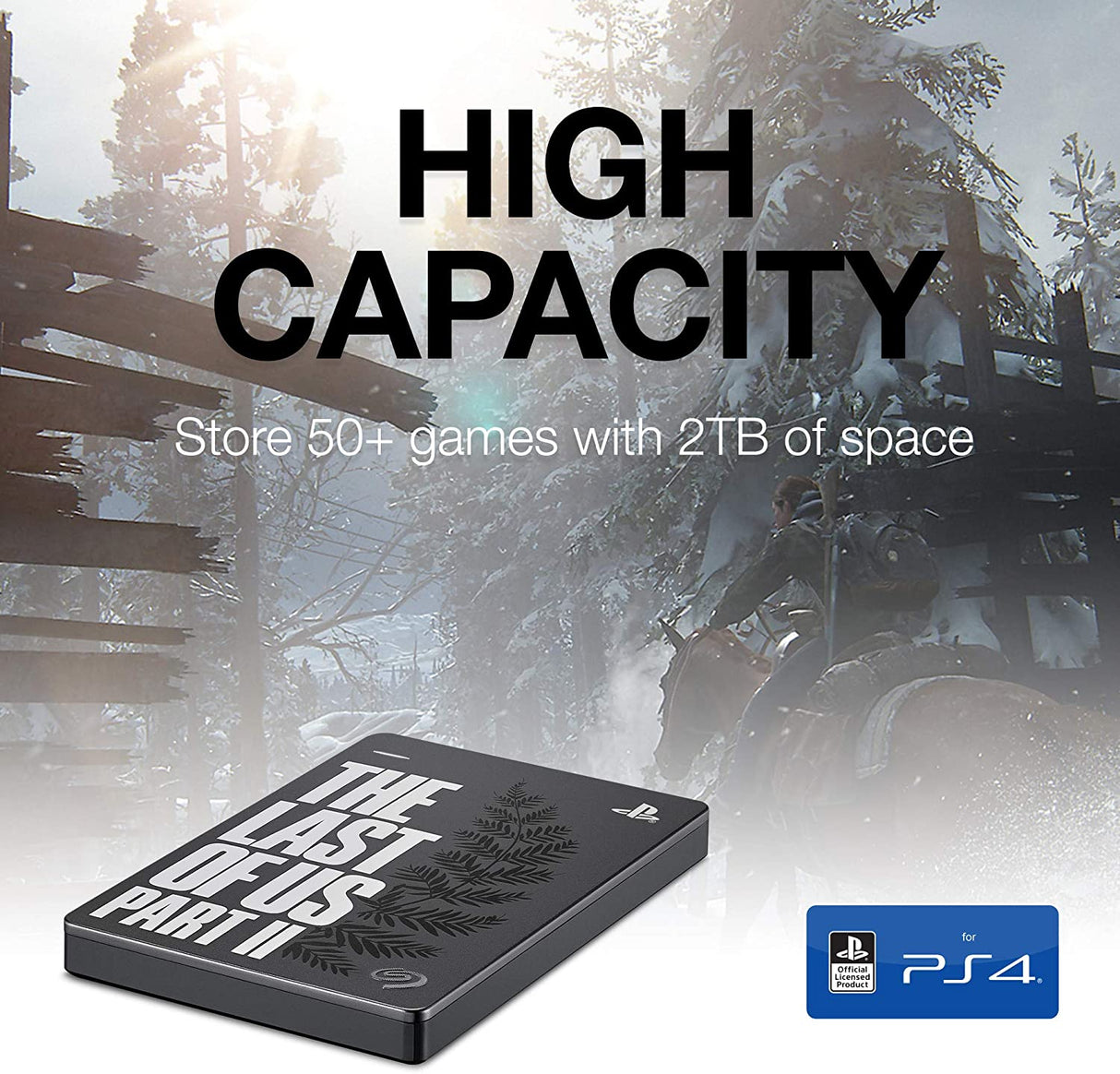 Last of Us Part II - Seagate Game Drive - Ext 2TB for PS4 - USB3 - Console Accessories by Seagate The Chelsea Gamer