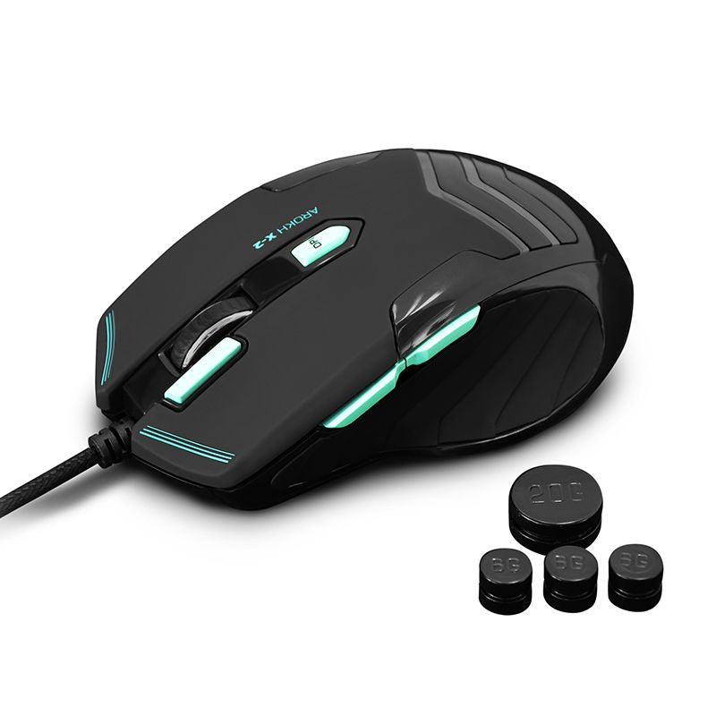 Port Designs Arokh Gaming Mouse X-2 - Green LED - Mice by Port Design The Chelsea Gamer